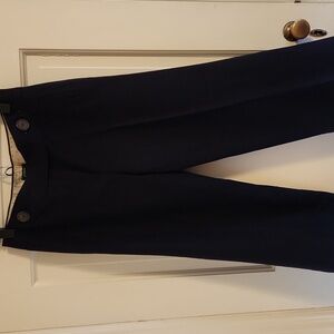 Navy Blue JCrew Flannel Trousers Size 6p